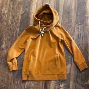 Women’s size large double hooded pocket sweater